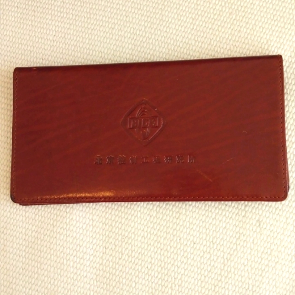 Leather Checkbook Wallet